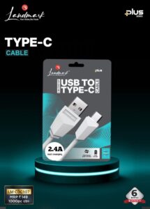 LANDMARK USB TO TYPE-C FAST CHARGING CABLE (2.4A | LM-CDC107)